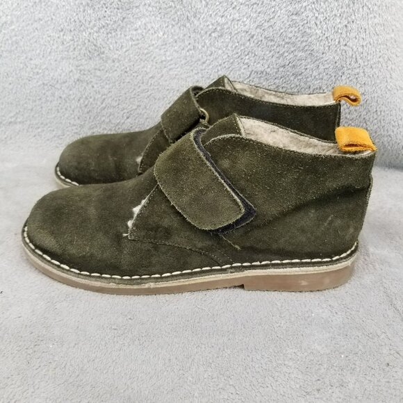 Boden Shoes Girls Size EU 37 US 5 Mini Boden Green Suede Desert Boots - Picture 1 of 15
